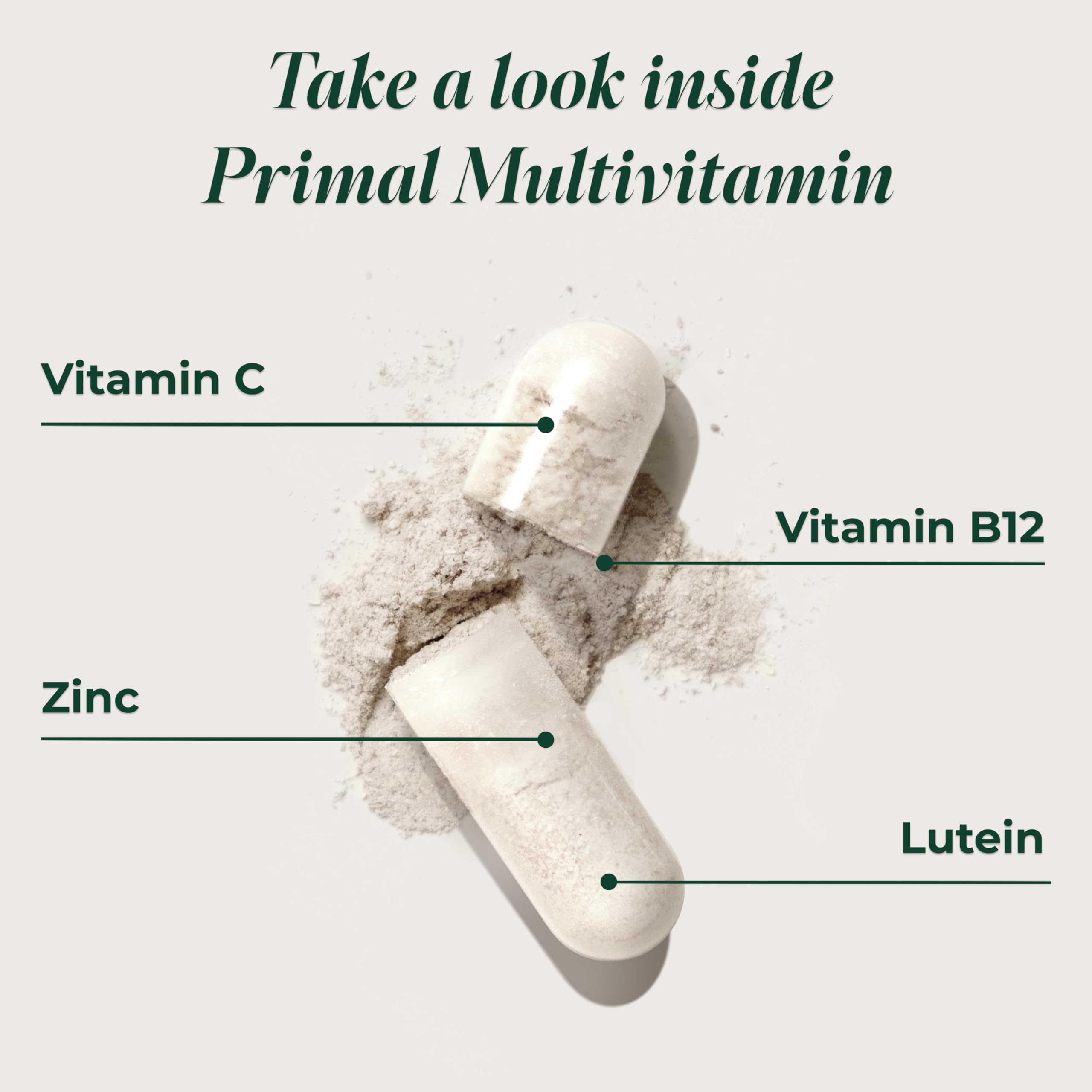 Primal Harvest Primal Multivitamin - Daily Multi-Vitamin Supplement with 21 Essential Vitamins & Minerals for Women & Men - Vitamin A, C, D, E, B12, B6 Primal Harvest buy supplements canada