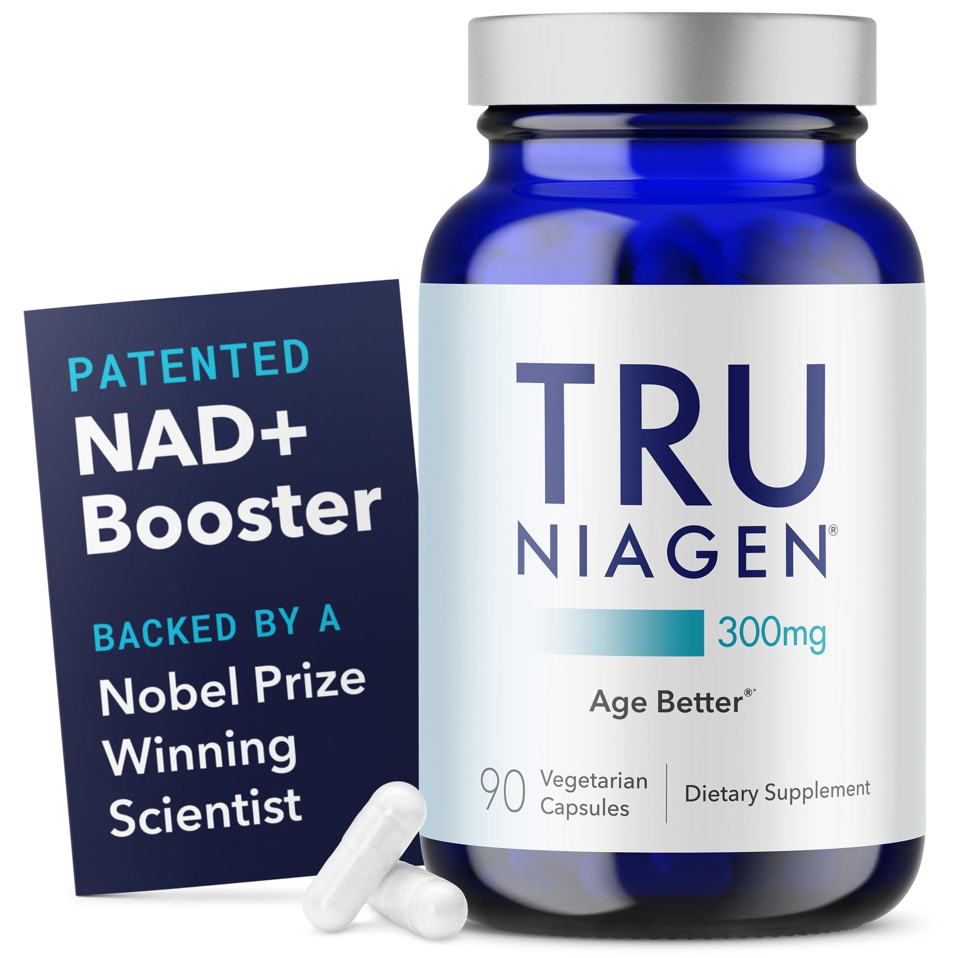 TRU NIAGEN Patented NAD Supplement for Brain Function, Anti Aging & Cell Regeneration, 300mg Niagen, 90 Servings | Supports Cellular Energy, Muscle | Nicotinamide Riboside (NR) Take 1 Daily | 1 Bottle TRU NIAGEN buy supplements canada