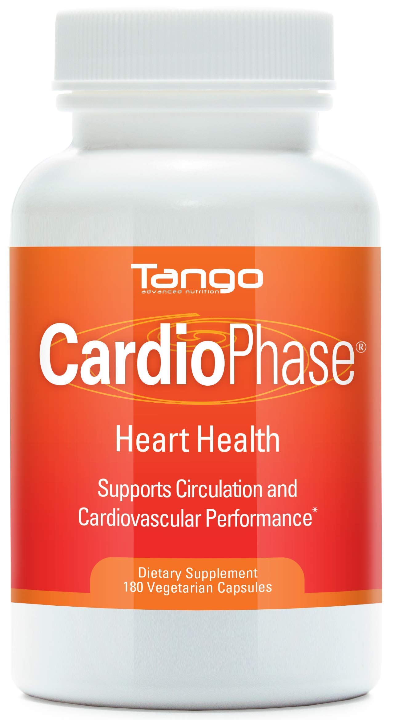 CardioPhase Natural Heart Support Supplement for Healthy Circulation and Cardiovascular Performance (180 Vegetarian Capsules) Tango buy supplements canada