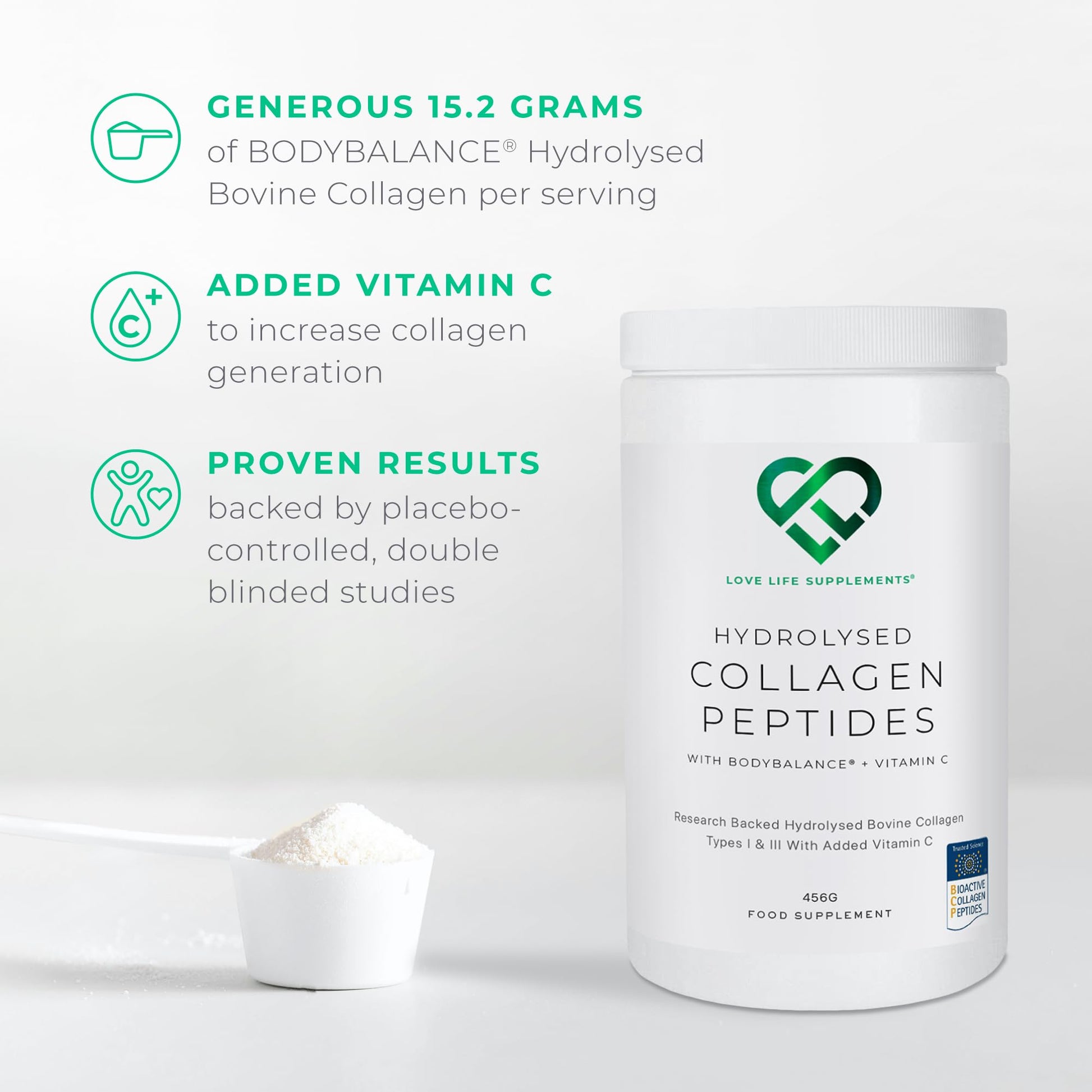 BODYBALANCE® Collagen Powder by LLS - Hydrolysed Bovine Collagen Peptides Types 1 & 3 with Vitamin C - Joint, Ligament LOVE LIFE SUPPLEMENTS buy supplements canada