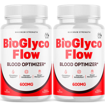 (2 Pack) BioGlyco Flow Blood Optimizer Capsules, Official BioGlyco Flow Pills with All Natural Ingredients, Advanced Health and Wellness Supplement with Maximum Strength Multivitamins (120 Capsules) MJO buy supplements canada