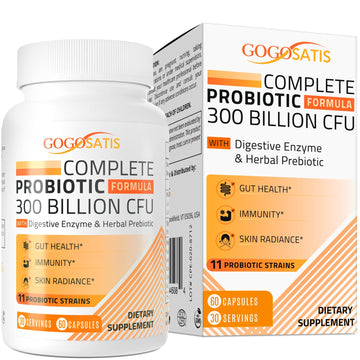 Probiotics for Women & Men, 300 Billion CFU 11 Strains, Probiotic with Organic Herbal GOGOSATIS buy supplements canada