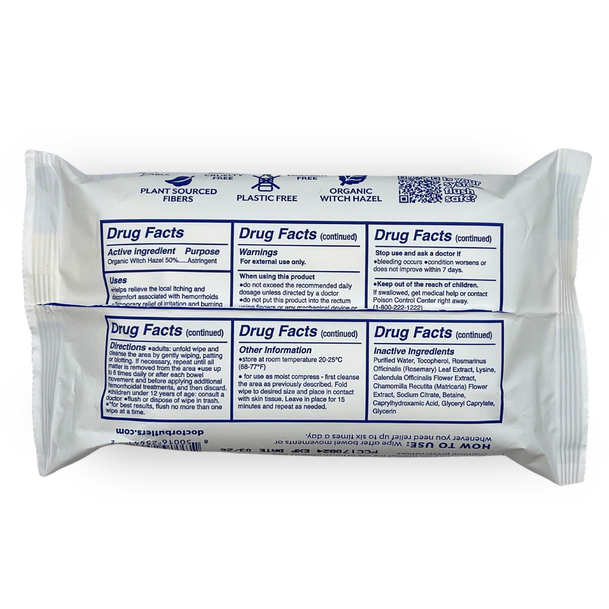 Doctor Butler's Flushable Hemorrhoid Wipes – Flushable Wipes with Witch Hazel to Soothe and Bring Relief from Discomfort Associated with Hemorrhoids (48 Wipes) Doctor Butler's buy supplements canada