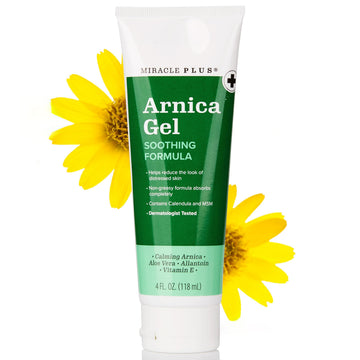 Miracle Plus Natural Arnica Bruise Gel For Body | Skin Care Arnica Montana Lotion Topical Gel | Extra Strength Vitamin K Cream Ointment, 4 Fl Oz Miracle Plus buy supplements canada