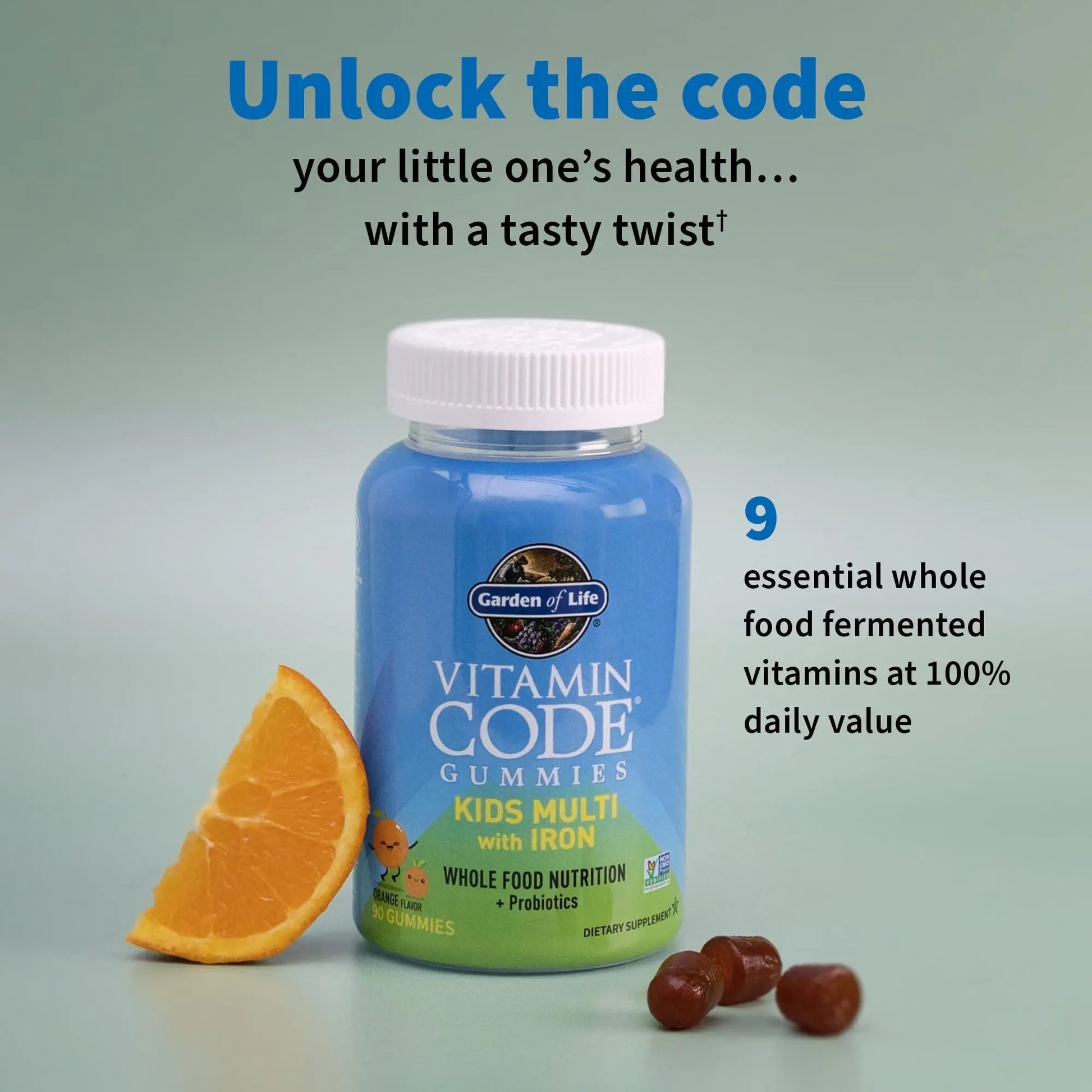 Kids Multivitamin Gummy with Iron + Probiotics for Immune Health & Digestion: Vitamins D, C, E, B, Zinc for Energy & Development, Vitamin Code Garden of Life buy supplements canada