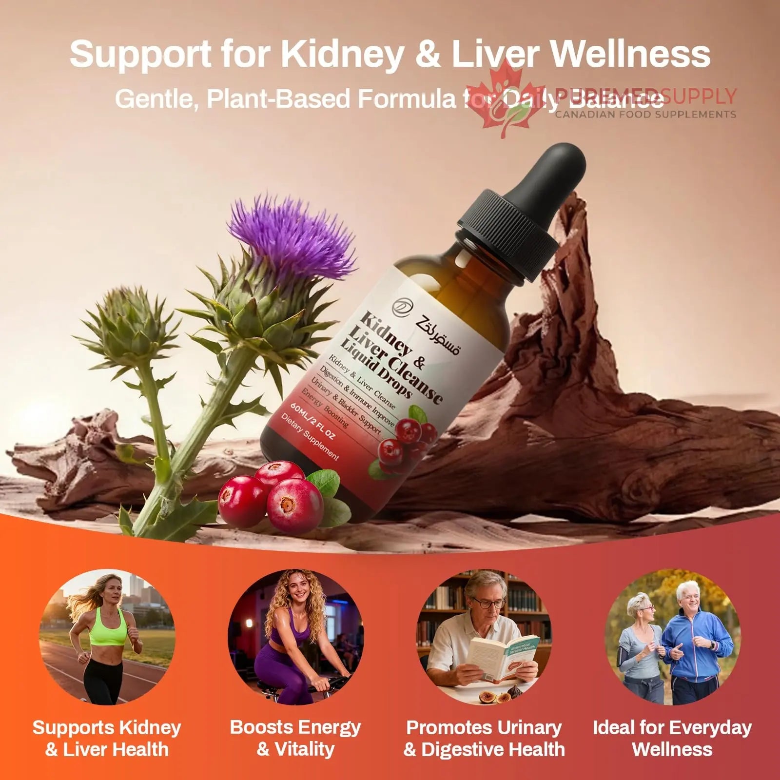 Zeolite Detox Drops for Kids & Kidney Cleanse Drops for Adults - Liquid Supplement Duo with Vitamins C B12 D3, Cranberry, Chanca Piedra, Milk Thistle & Herbal Blend - Mixed Berry & Cranberry Flavor, 6 Pavintrix buy supplements canada