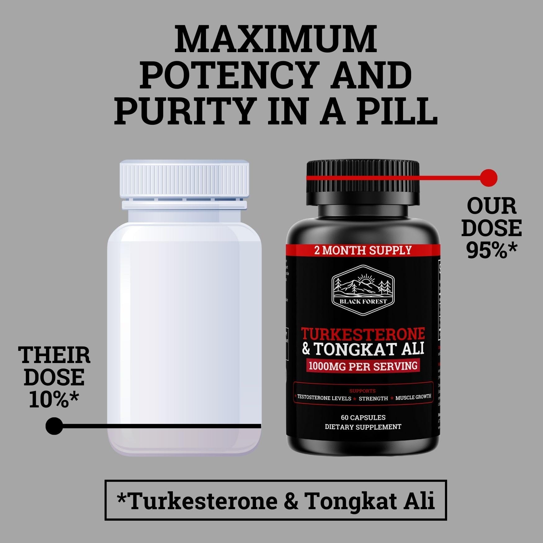 Black Forest Turkesterone Tongkat Ali Supplement 1000mg per Serving (Max Purity 95%) Turkesterone Supplement for Men (Tongkat Ali for Men Longjack 200:1) Similar to Tongkat Ali Fadogia Agrestis Black Forest buy supplements canada