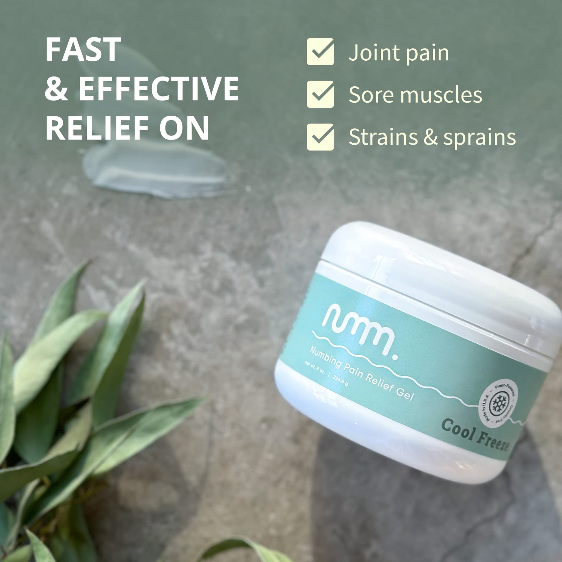 numm Cool Pain Relief Gel – Instant Cold Therapy for Joint & Muscle Pain, Strain & Soreness – Menthol Cream 8oz – Vegan, Alcohol-Free Cooling Relief for Post-Workout Recovery numm. buy supplements canada