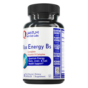 Quantum Nutrition Labs Max Energy Bs - Vitamin B Complex, Methylated B Complex Vitamins with Vitamin B1, B6, B12, Thiamin, Folate and Biotin Quantum Nutrition buy supplements canada