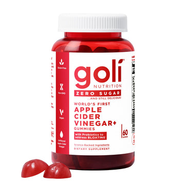 Goli Zero Sugar Apple Cider Vinegar Gummies - ACV with Vitamin B12 and Probiotics - No Sugar Alcohols - Vegan, Keto-Friendly, Gluten-Free Goli buy supplements canada