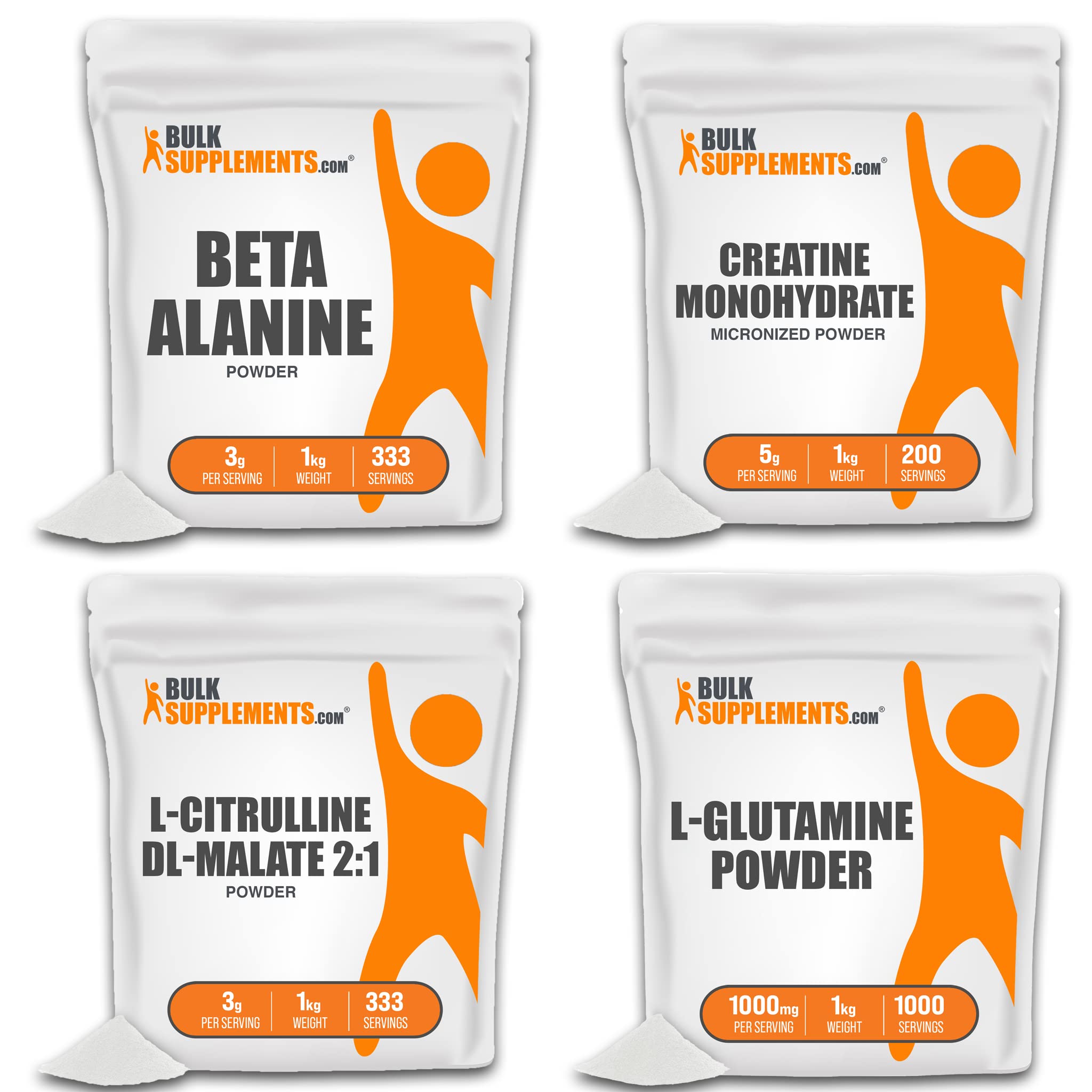 BULKSUPPLEMENTS.COM Beta Alanine Powder 1KG, with Creatine Monohydrate Powder BULKSUPPLEMENTS.COM buy supplements canada