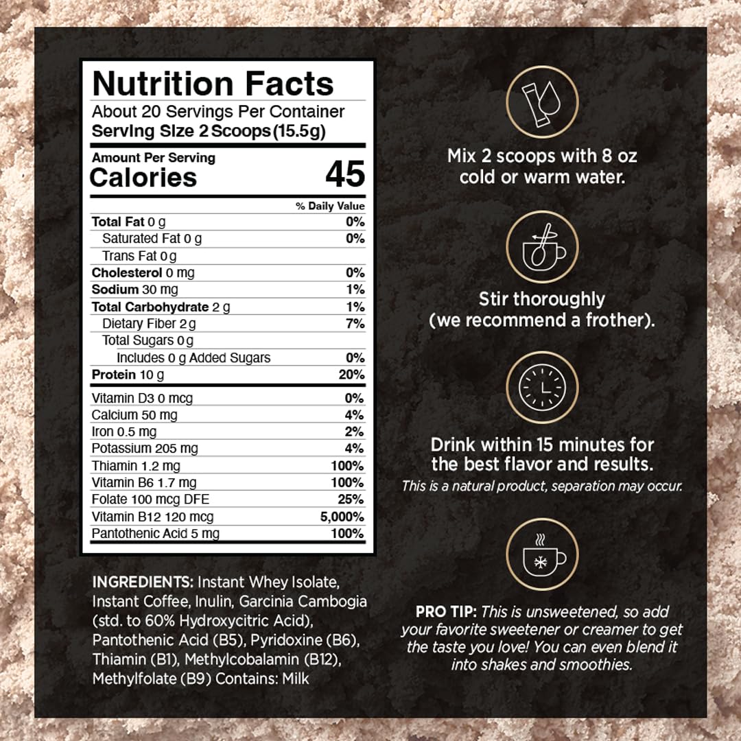 VitaCup Slim Protein Coffee for Diet Support, Instant Coffee w/Whey Protein Powder VitaCup buy supplements canada