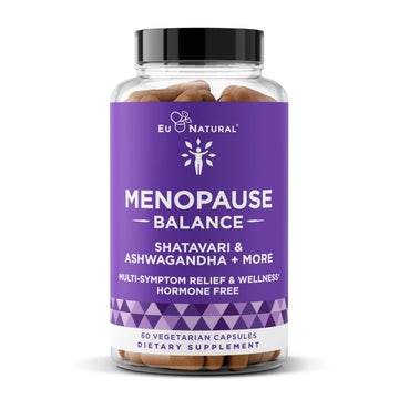 Premium Menopause Supplement for Women – Menopause Balance with Shatavari, Ashwagandha, L-Theanine & Holy Basil – Holistic Multi-Symptom Menopause Support & Hot Flash Relief – 60 Vegetarian Capsules Eu Natural buy supplements canada