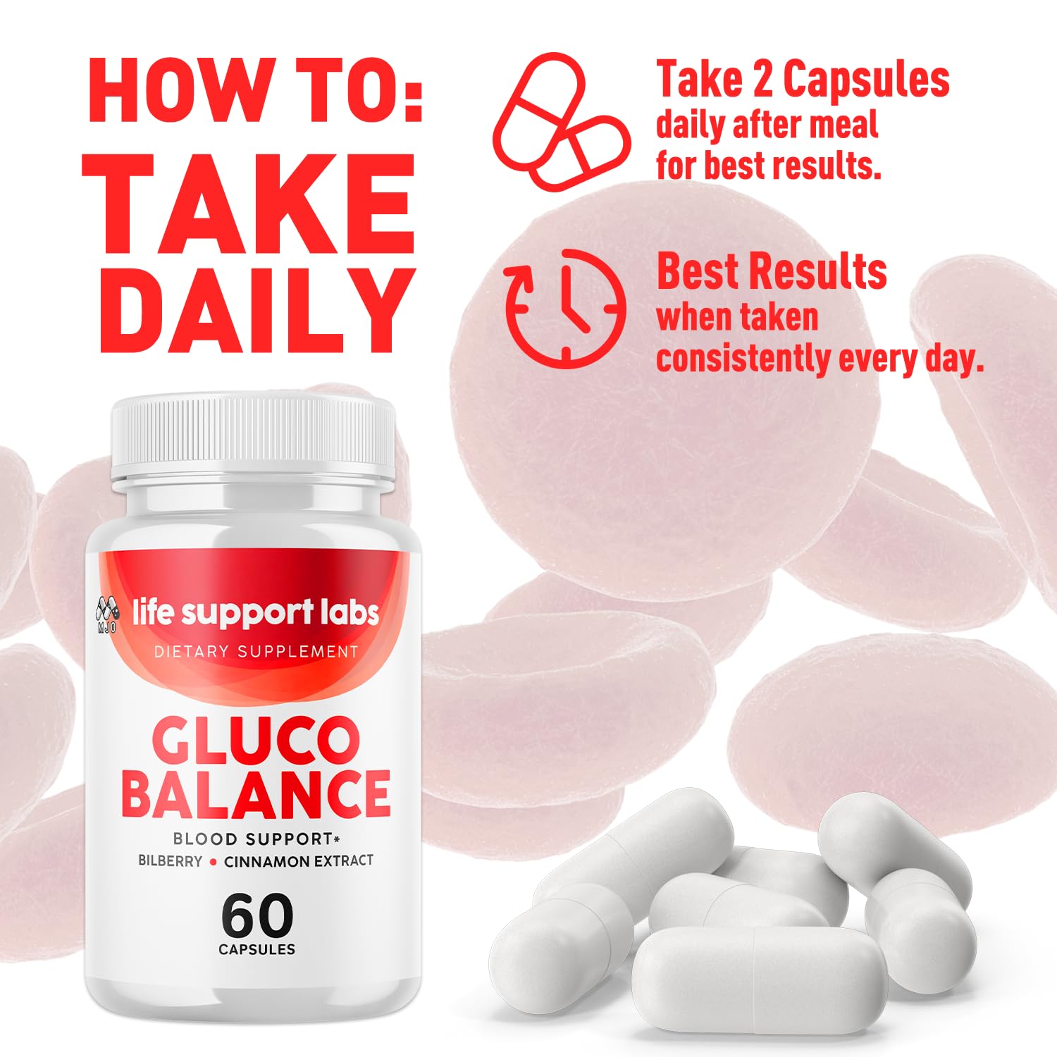 Life Support Labs Capsules, Official LifeSupportLabs Blood Health Pills with All Natural Ingredients, Life Support Labs Advanced Health & Wellness with Premium Vitamins for Women & Men (60 Capsules) MJO buy supplements canada
