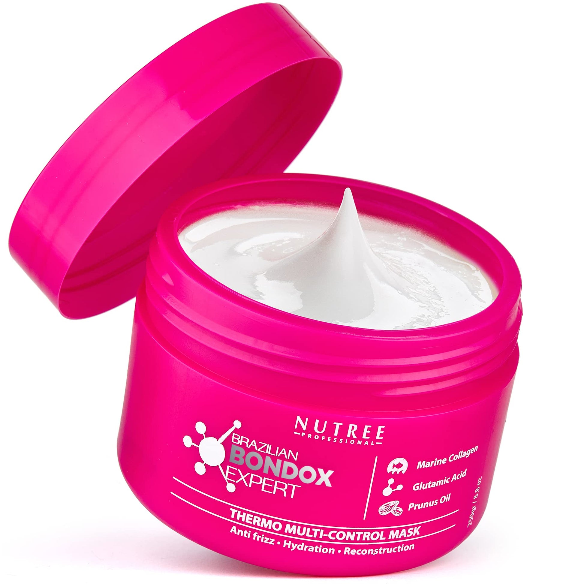 Brazilian Hair Bottox Expert Thermal Mask 8.8 oz - Contains Marine Collagen and Almond Oil - Formaldehyde-Free - Repairs the Hair Elasticity and Flexibility, Softens, Moisturizers, Adds Shine Nutree Professional buy supplements canada