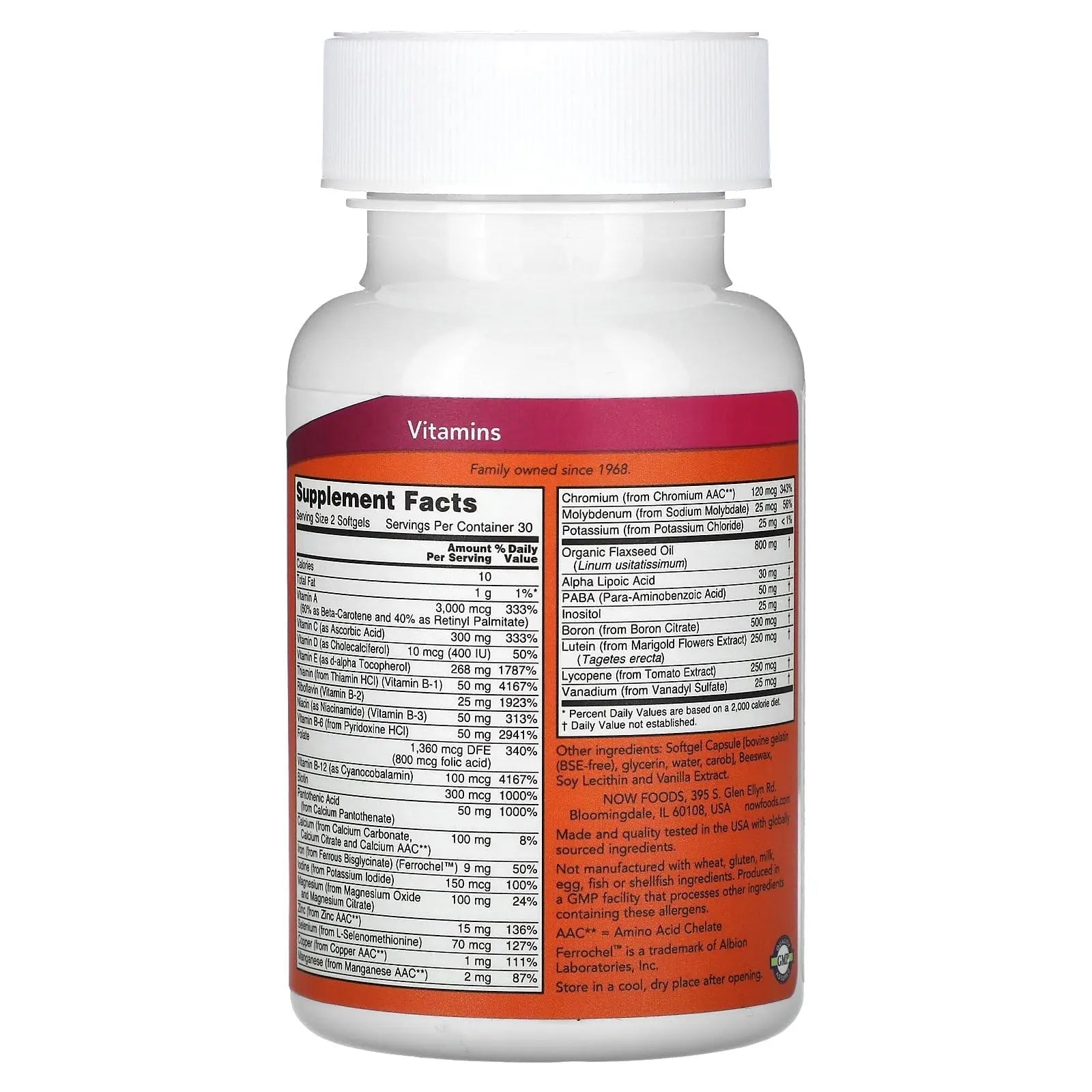 Now Foods Liquid Multi Softgels 60 Sgels NOW Foods buy supplements canada