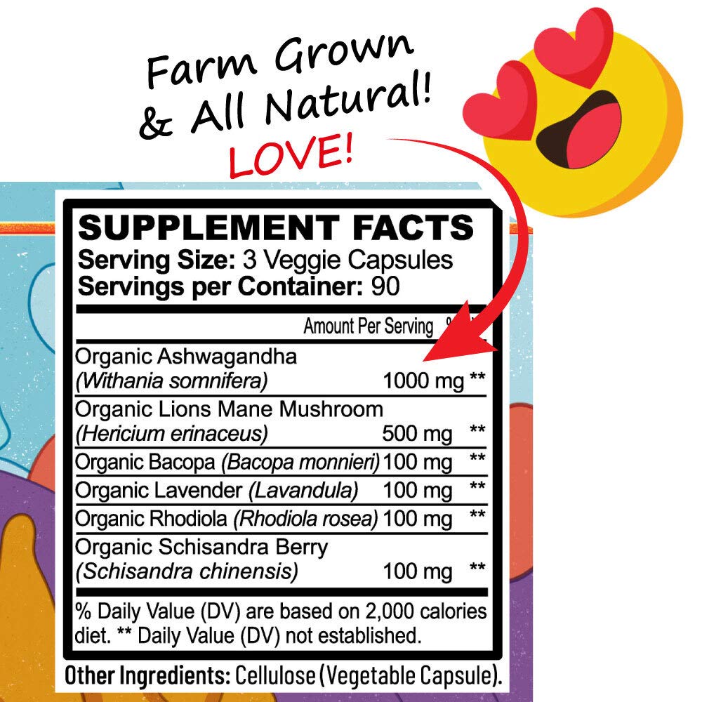 Hippie Farms Stress, Mood, Energy Support - Ashwagandha Root, Lion's Mane & More - Good Vibrations Blend Hippie Farms buy supplements canada