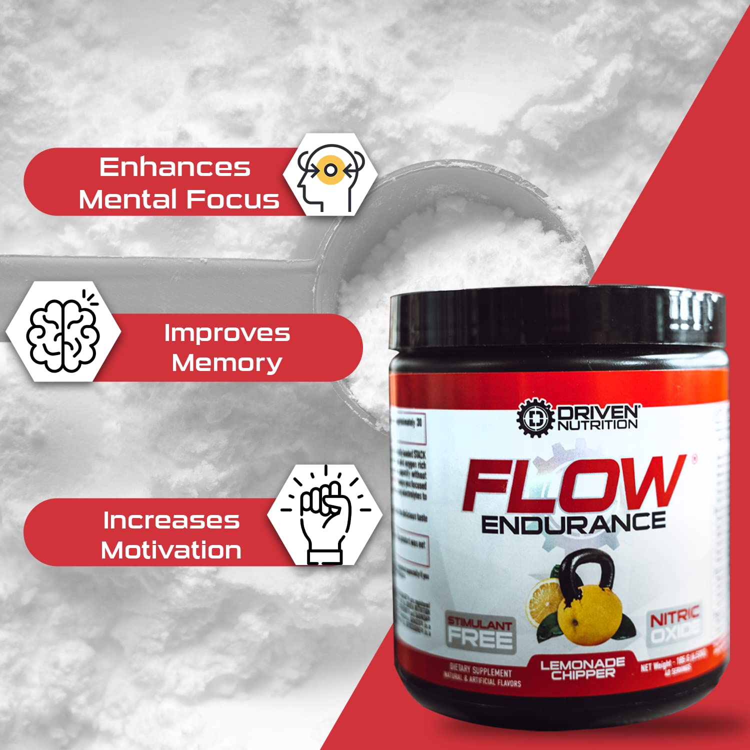 Driven Nutrition Flow - Cognitive Nitric Oxide Nootropic - Endurance & Energy - Increase Driven Nutrition buy supplements canada