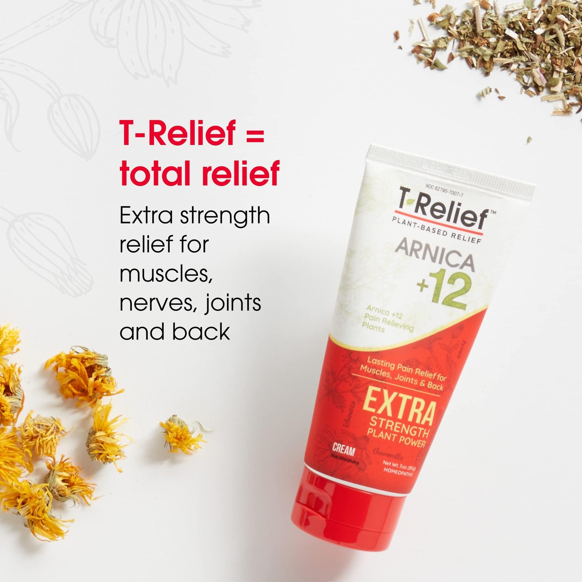 MediNatura T-Relief Extra Strength Pain Relief Arnica +12 Plant-Based Pain Relievers 100ct Tablets T-Relief Extra Strength Pain Relief 3oz Cream Bundle MediNatura buy supplements canada