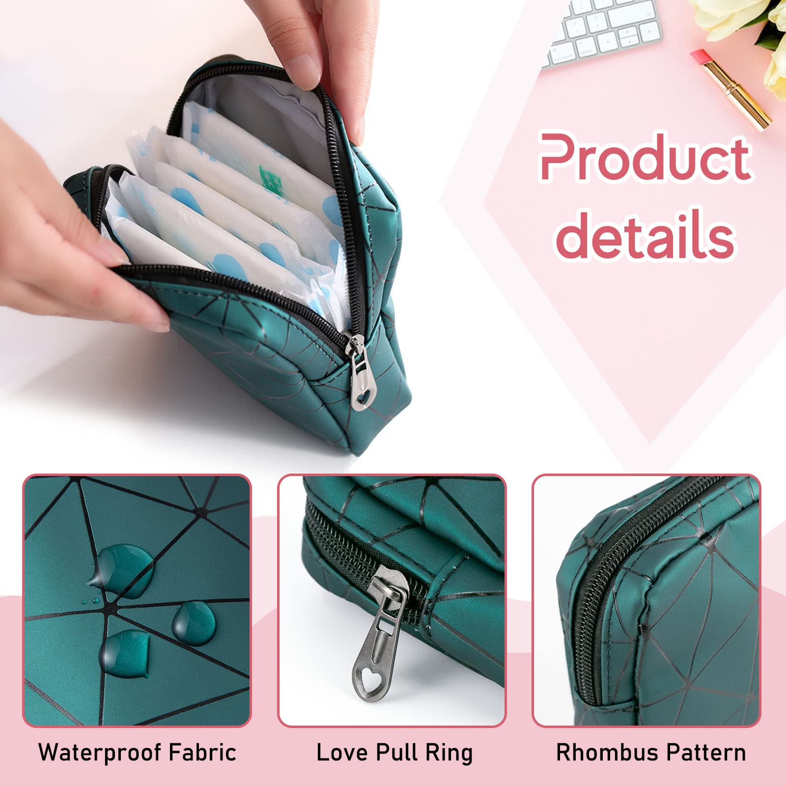 Sanitary Napkin Storage Bags 4PCS Menstrual Cup Pouches Nursing Pad Holder Tampon Bags Bisanzoya buy supplements canada