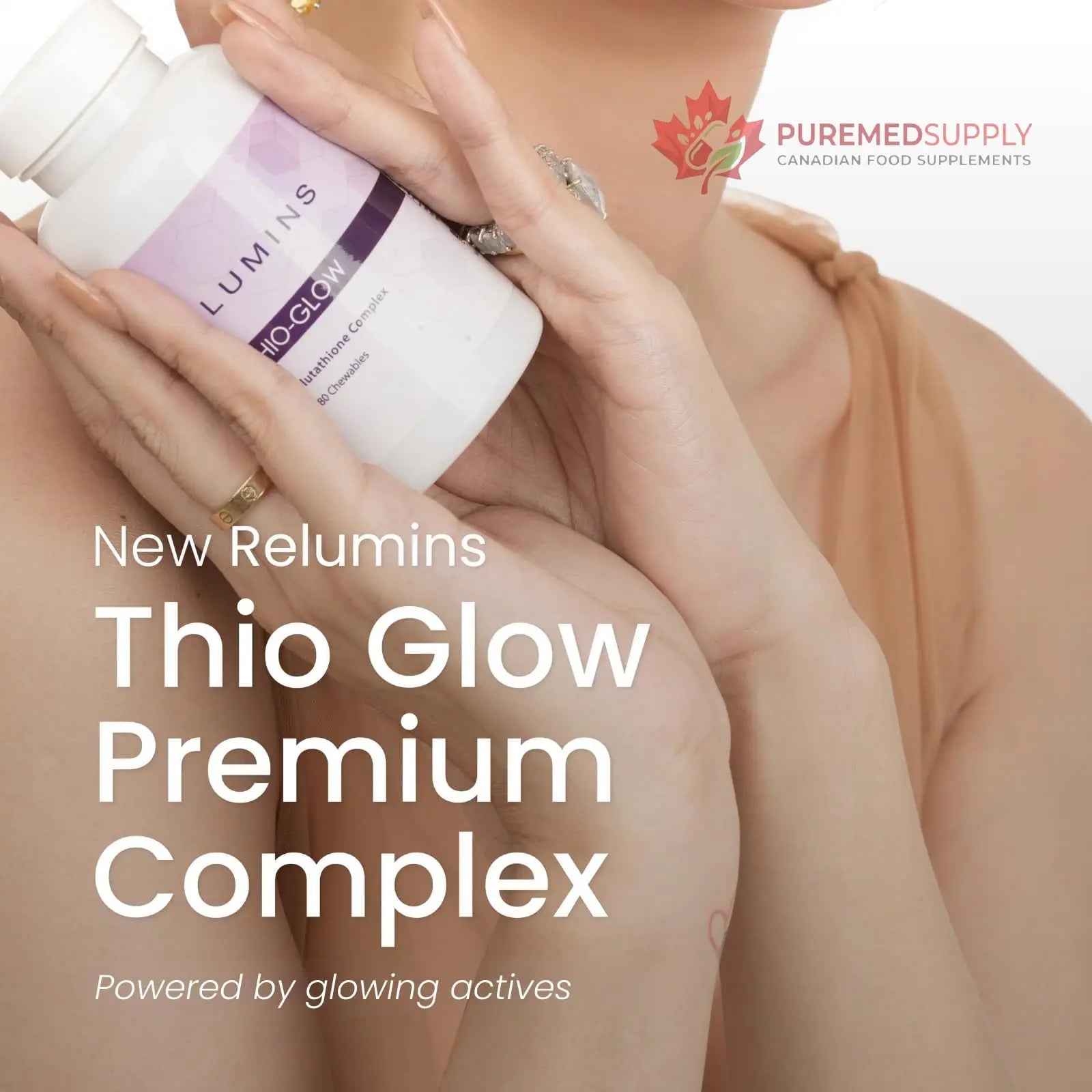 Relumins Thio-Glow Chewable Sublingual Glutathione Complex with Biotin, VIT C & E, Plus Grapeseed Polyphenols – 330mg Gluta Per Serving – 4X Effective, Ultimate Wellness Gift for Moms x 3 Bots Relumins buy supplements canada