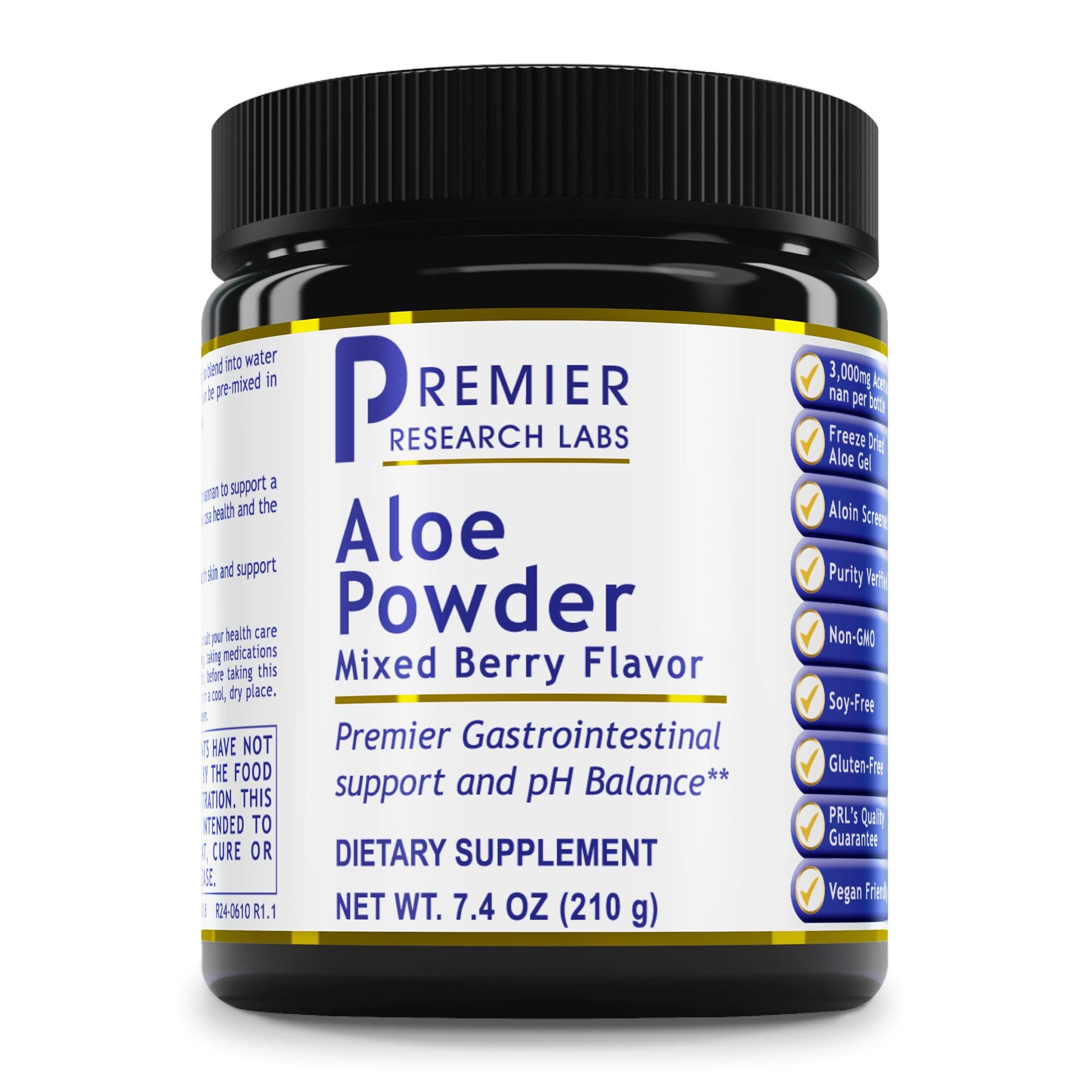 Premier Research Labs Aloe Powder - Aloe Vera Powder, Aloe Vera Drink Mix for Skin and Digestion, Aloe Barbadensis Leaf Extract with Acemannan, Freeze Dried - Mixed Berry, 7.4 Oz (30 Servings) Premier Research Labs buy supplements canada