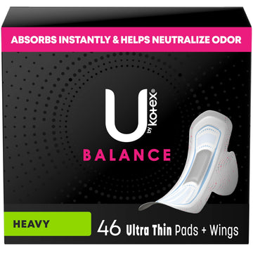 U by Kotex Balance Ultra Thin Pads with Wings, Heavy Absorbency, 46 Count (Packaging May Vary) U by Kotex buy supplements canada