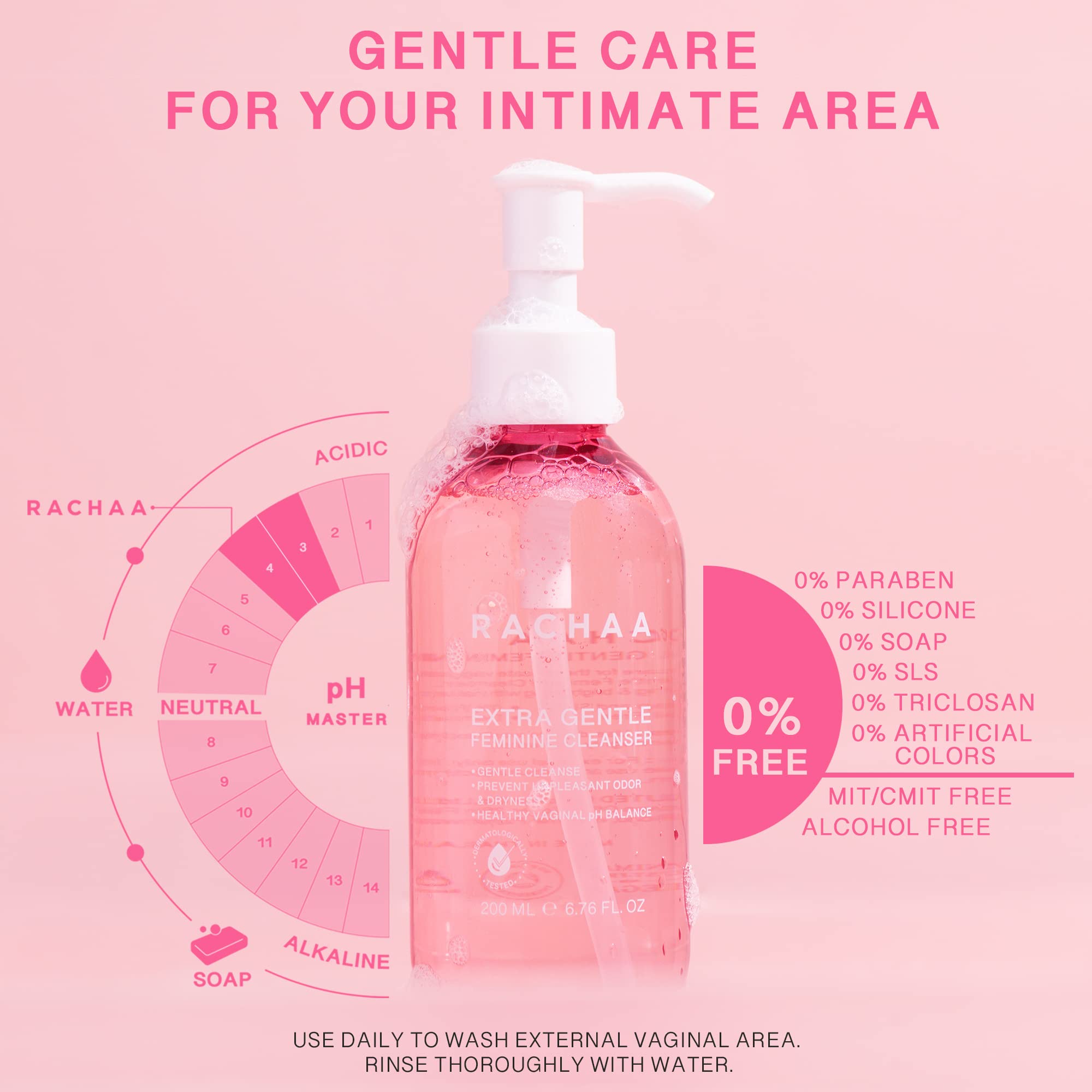 RACHAA Feminine Wash for Women, Lightening and Moisturizing, pH Balance Intimate Wash RACHAA buy supplements canada
