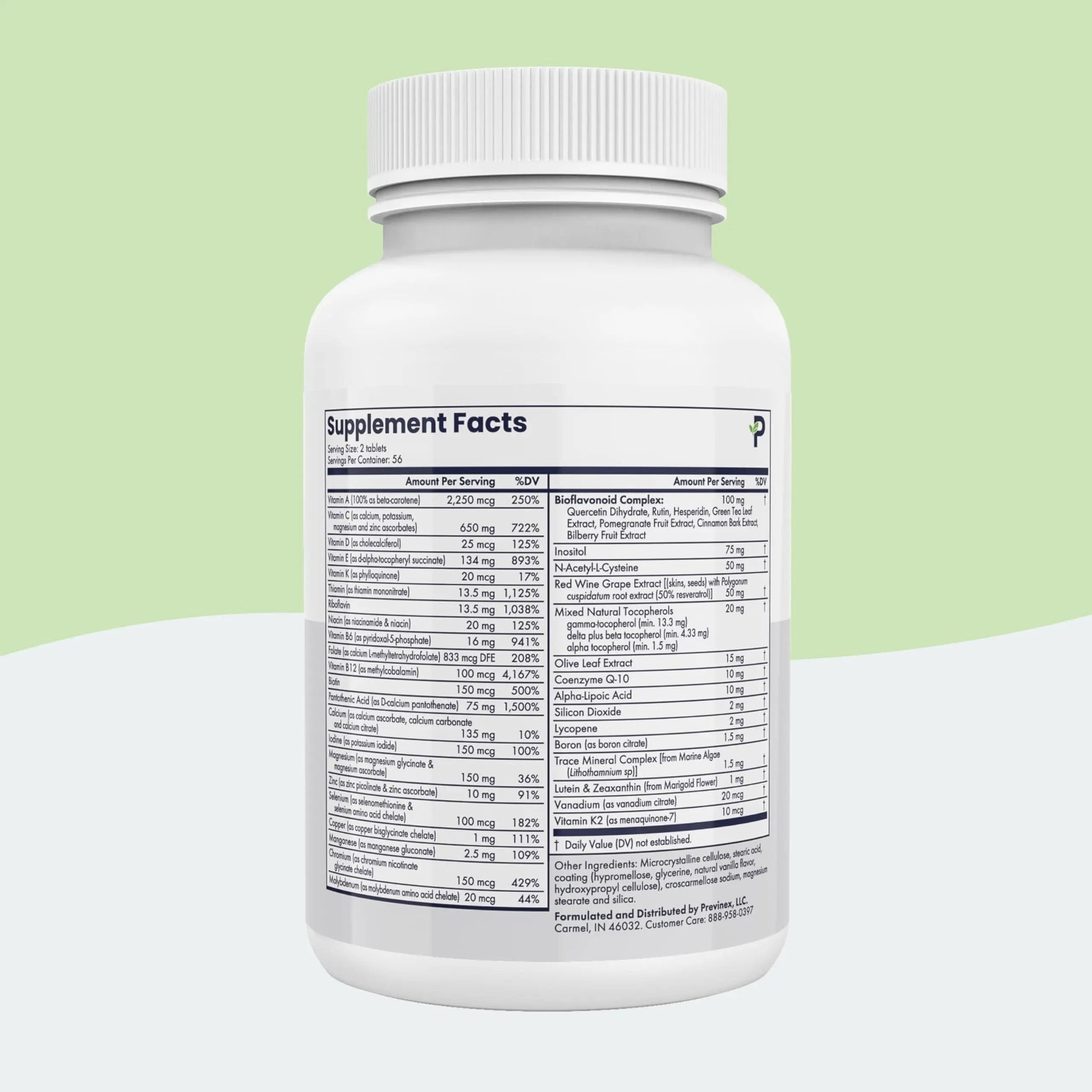 Previnex Multivitamin, Mineral & Antioxidant Plus - Multivitamin for Men & Women with Vital Nutrients, Vitamin C & Vitamin D & Vitamin E, 112 Tablets Previnex buy supplements canada
