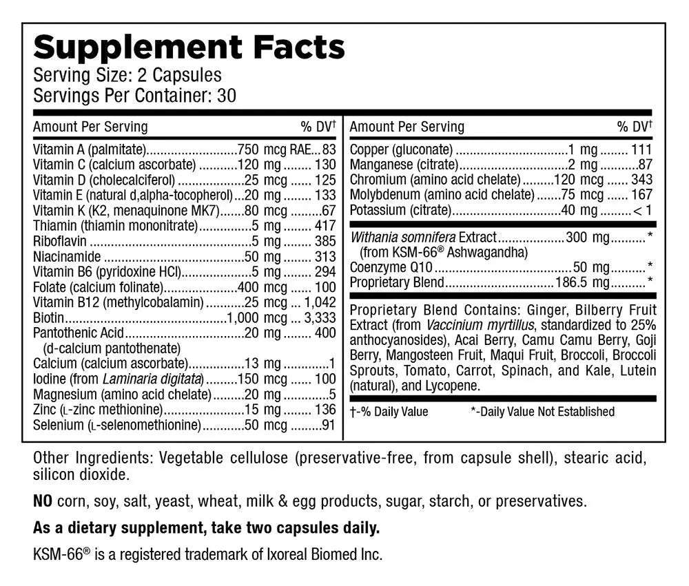 Mt. Angel Vitamins - Daily Womens Multivitamin - Adult Formula with Iron, Calcium, KSM-66 Ashwaganda, and a Potent Proprietary Herbal Blend Mt. Angel Vitamins buy supplements canada