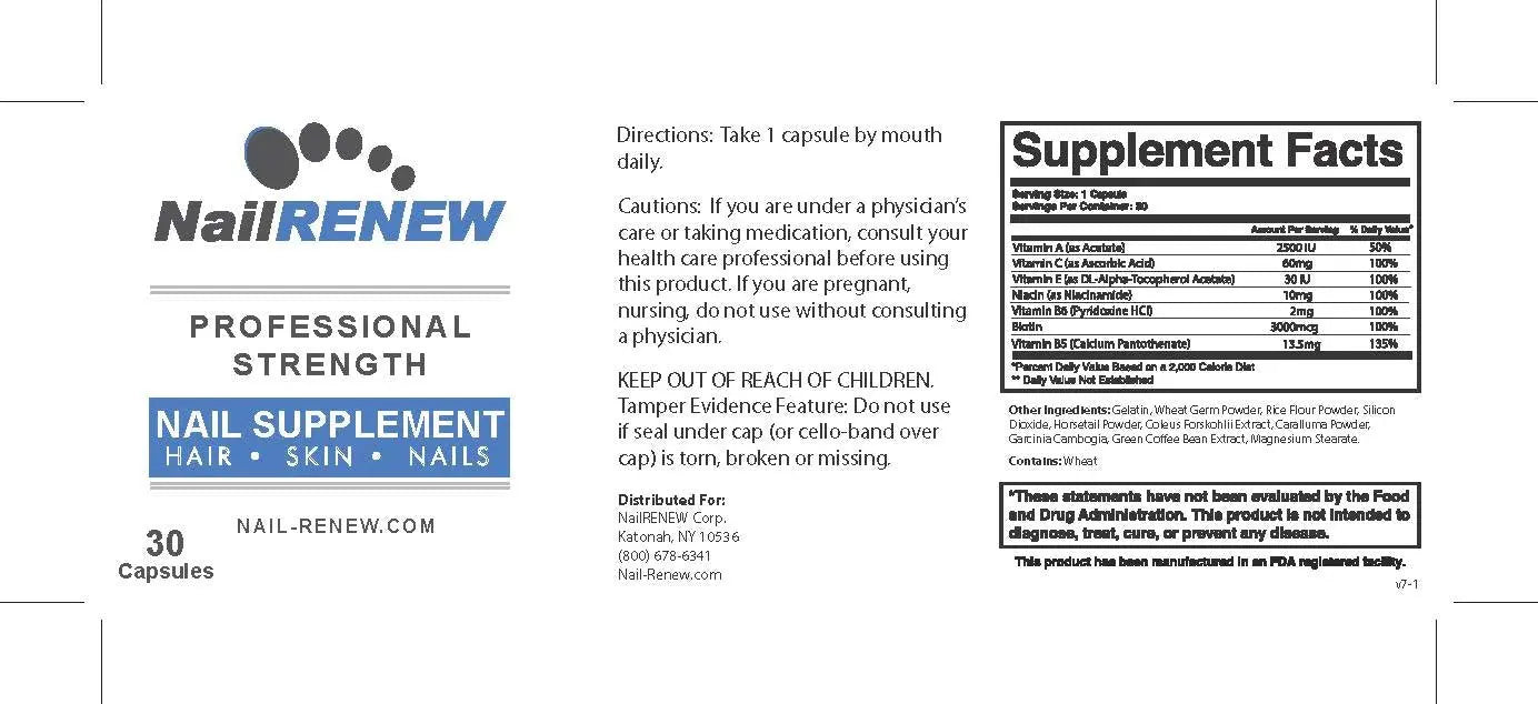 NailRENEW Daily Nail Supplement - Professional Strength Biotin/Vitamin Blend, 30 Capsules NailRENEW buy supplements canada