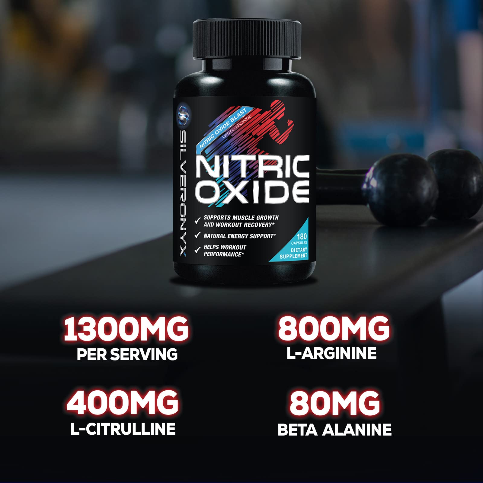 Extra Strength Nitric Oxide Supplement L Arginine 3X Strength - Citrulline Malate, AAKG SILVERONYX buy supplements canada