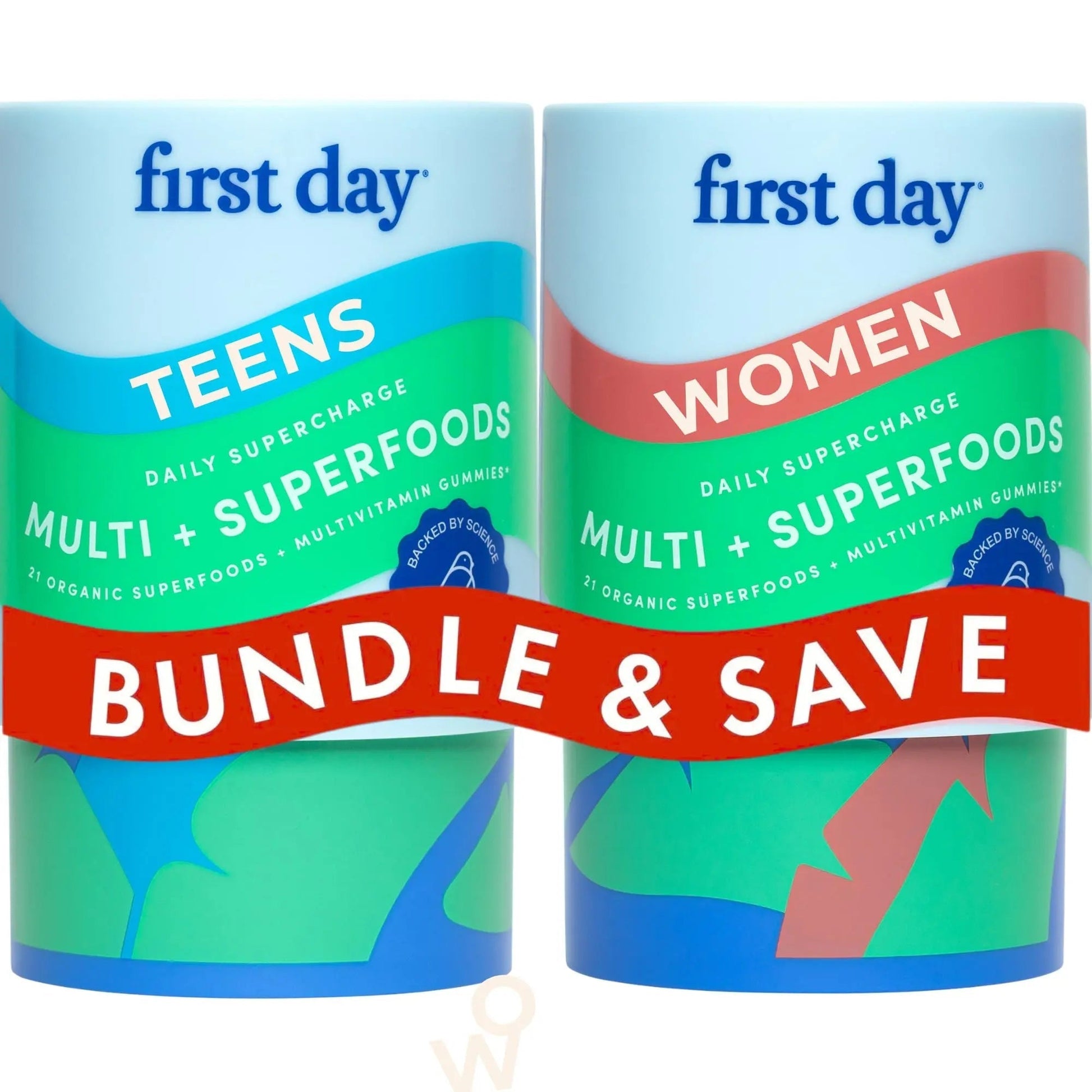 FIRST DAY Womens Multivitamin & Teens Multivitamin Gummies Bundle – Daily Multivitamin for Women, Teen Multi Vitamins FIRST DAY buy supplements canada
