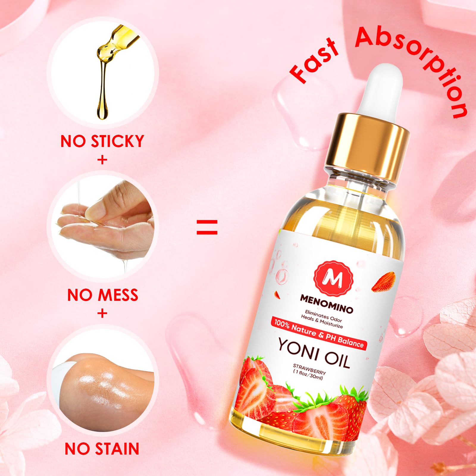2 Pack Yoni Oil Feminine Oil for Women pH Balance - Feminine Deodorant - Vaginal Moisturizer - Eliminates Odor MENOMINO buy supplements canada
