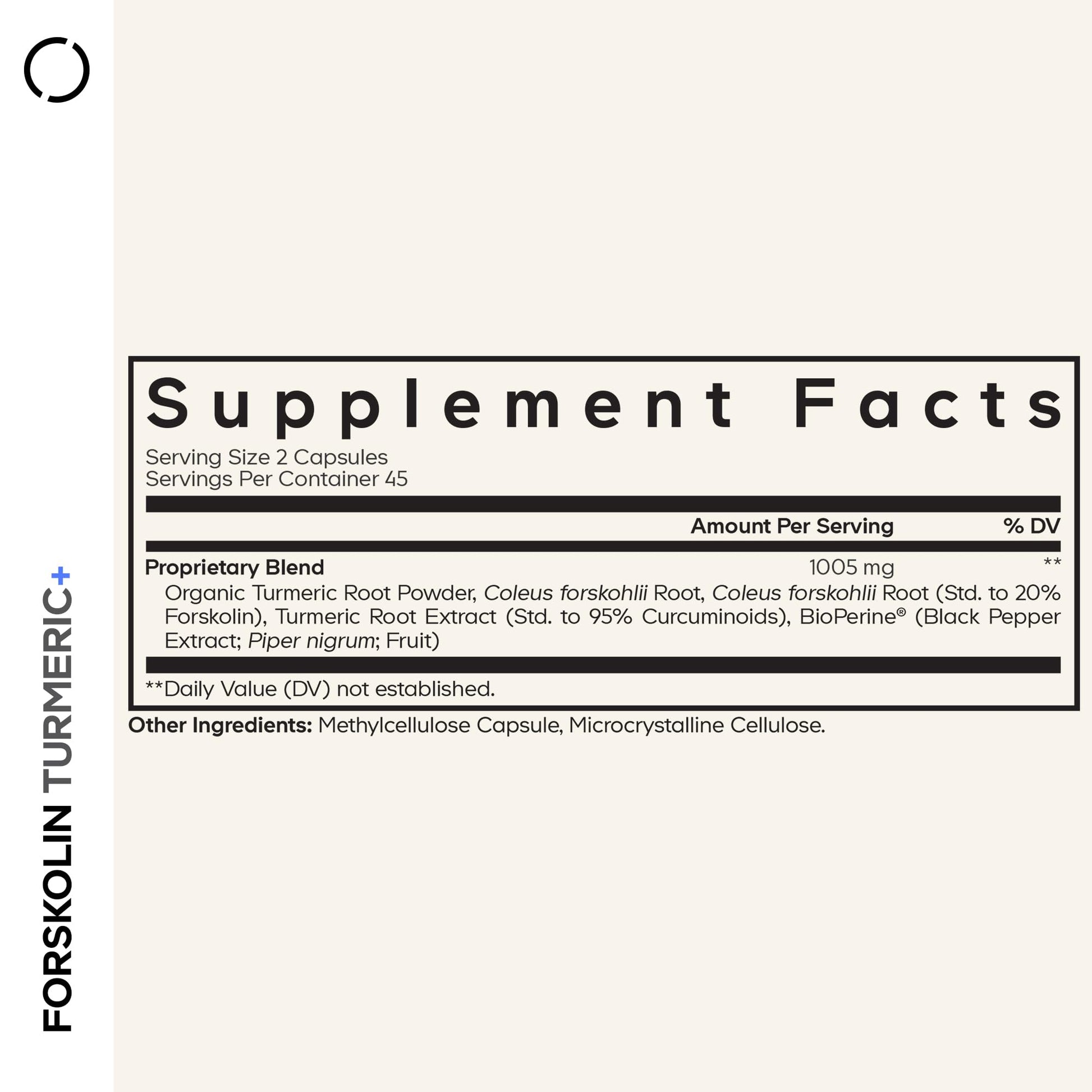 Codeage Forskolin, Pure Forskolin Coleus + Organic Turmeric Root Powder, 95% Curcuminoids + Bioperine Black Pepper - 20% Standardized Coleus Forskohlii Supplement - Non-GMO - 90 Capsules Codeage buy supplements canada