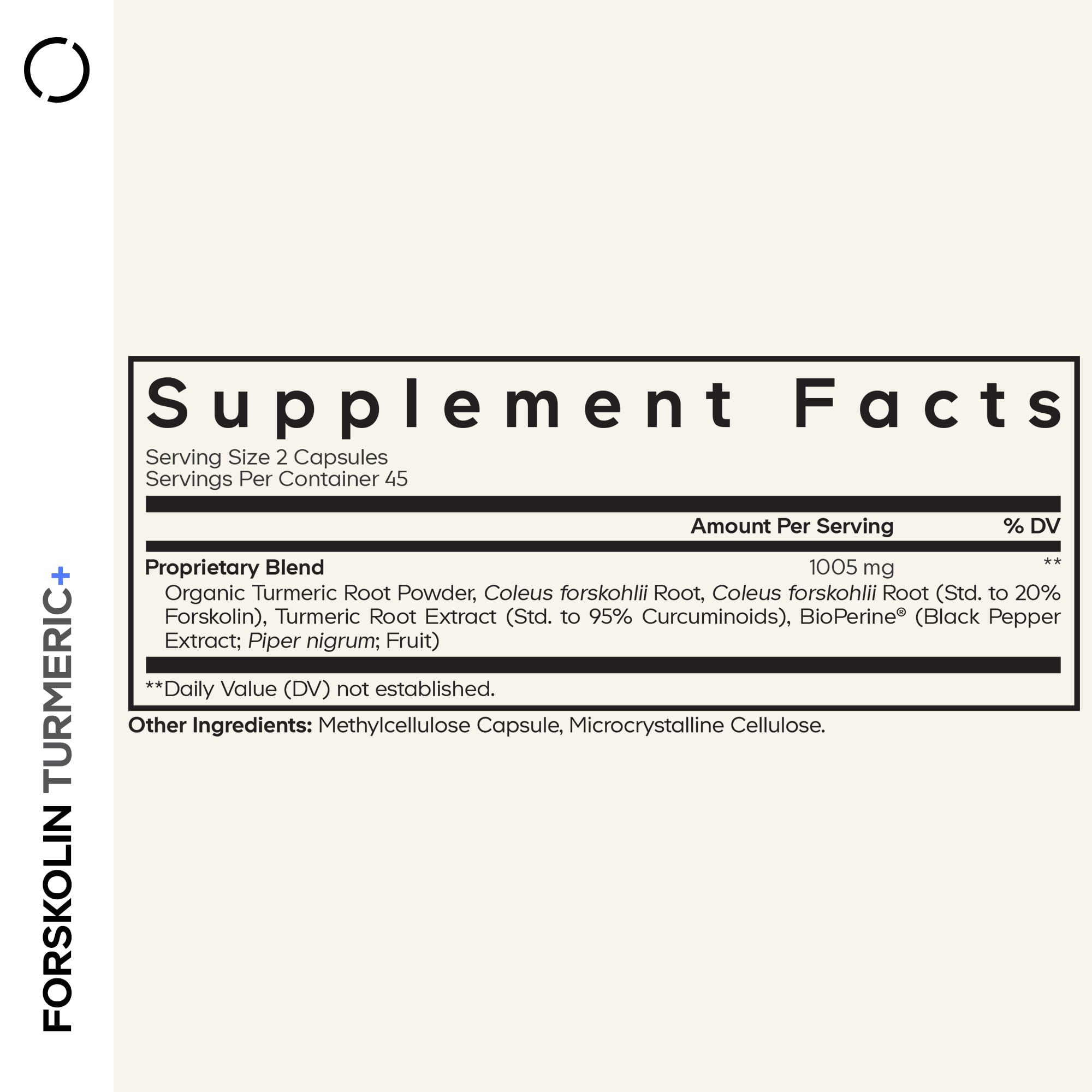 Codeage Forskolin, Pure Forskolin Coleus + Organic Turmeric Root Powder, 95% Curcuminoids + Bioperine Black Pepper - 20% Standardized Coleus Forskohlii Supplement - Non-GMO - 90 Capsules Codeage buy supplements canada