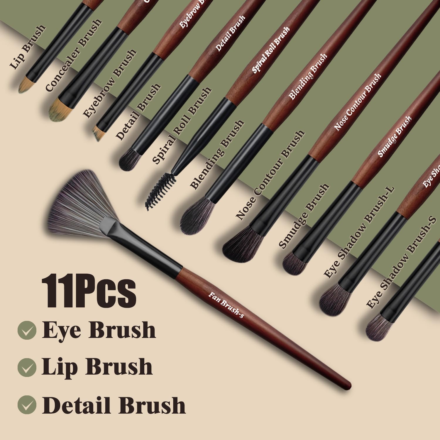 Makeup Brushes 16 Pcs Makeup Brush Set Professional, Wood Handle Travel Make Up Brushes Set with Case, Premium Cruelty-Free Synthetic Fiber Hair Makeup Brush Kit with Holder Zylsnice buy supplements canada