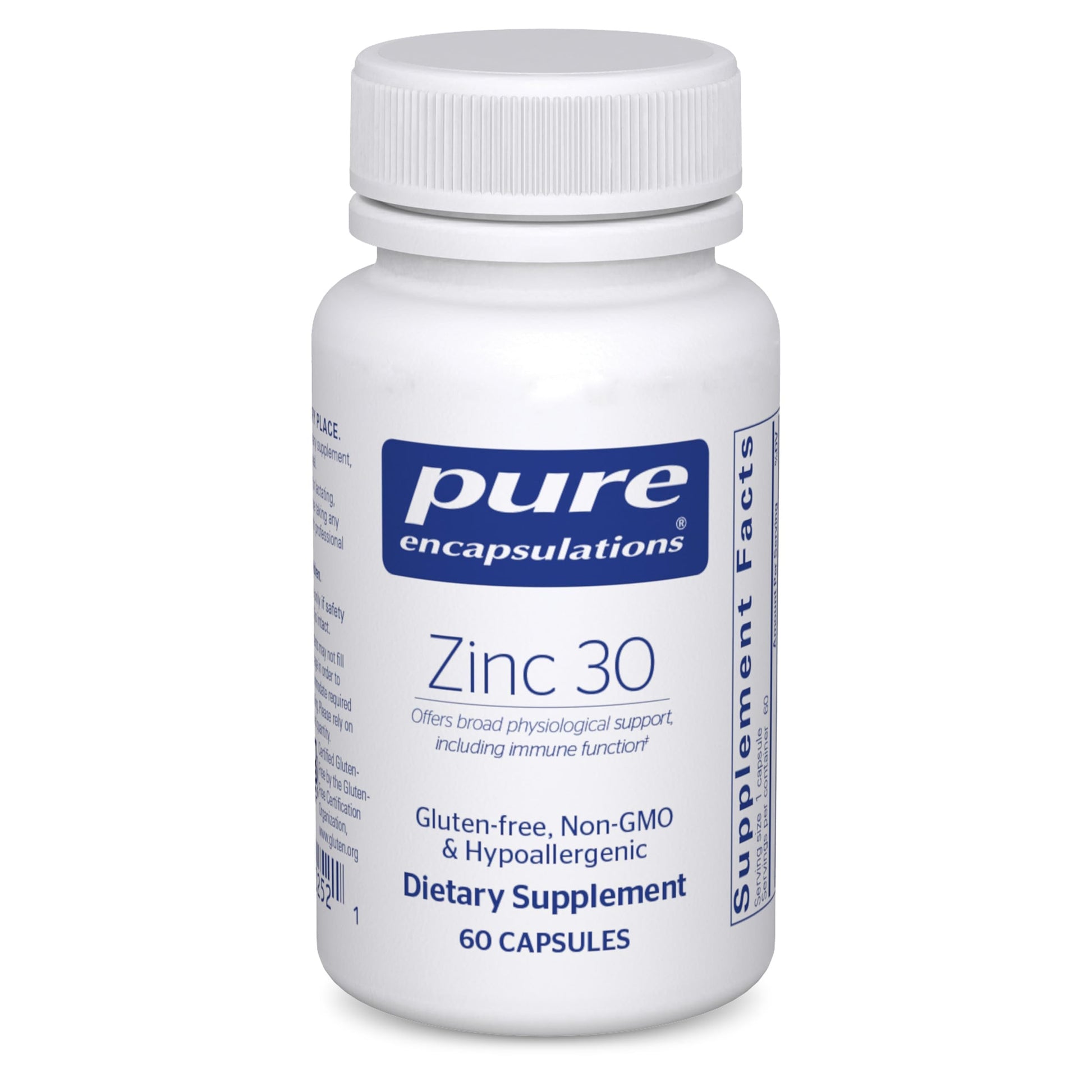 Pure Encapsulations Zinc 30 mg - Supplement for Immune System Support, Growth and Development, and Wound Healing Pure Encapsulations buy supplements canada