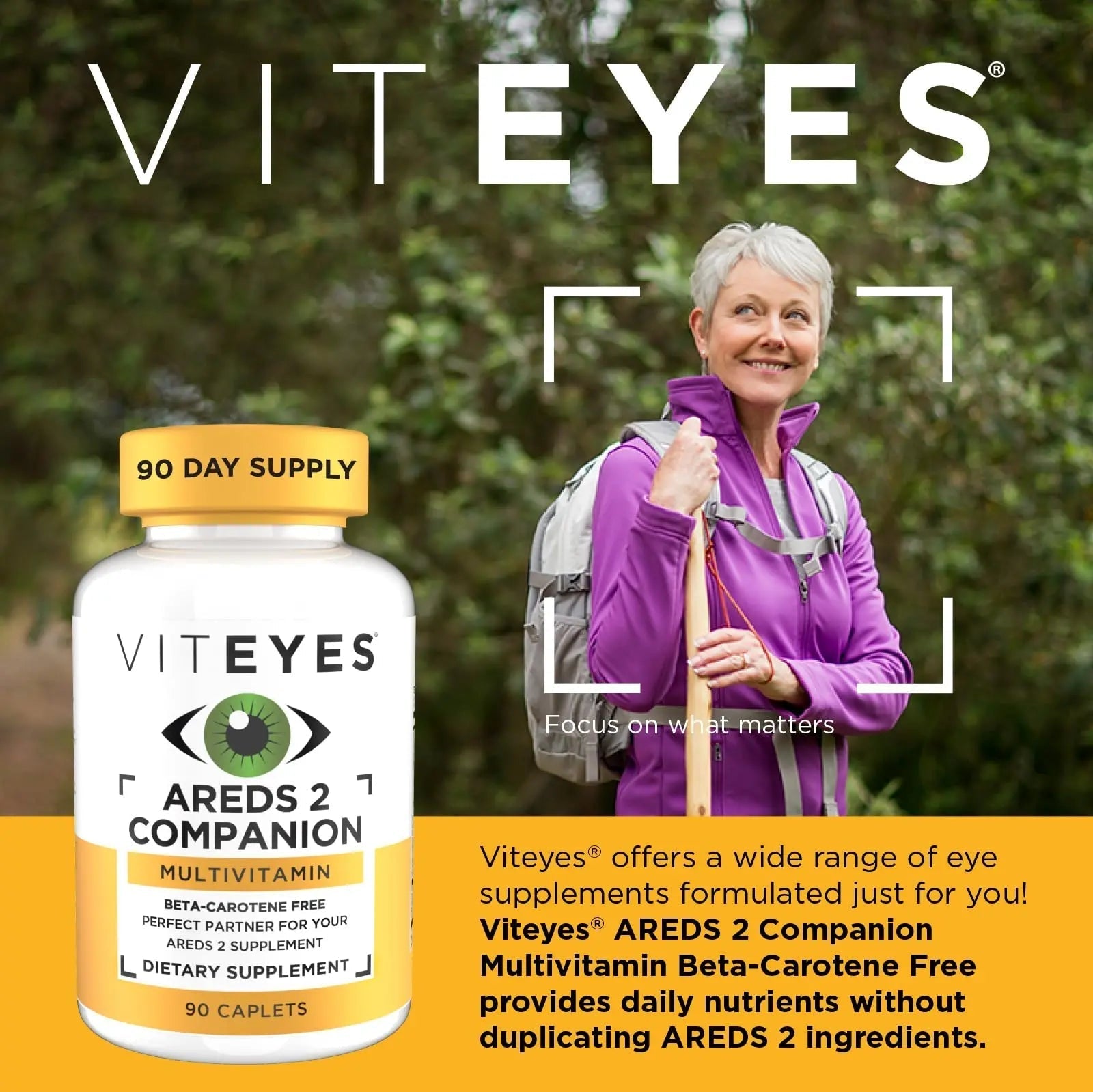 Viteyes Classic AREDS 2 Companion Beta-Carotene Free Multivitamin Supplement, Comprehensive Multivitamin Formula Viteyes buy supplements canada