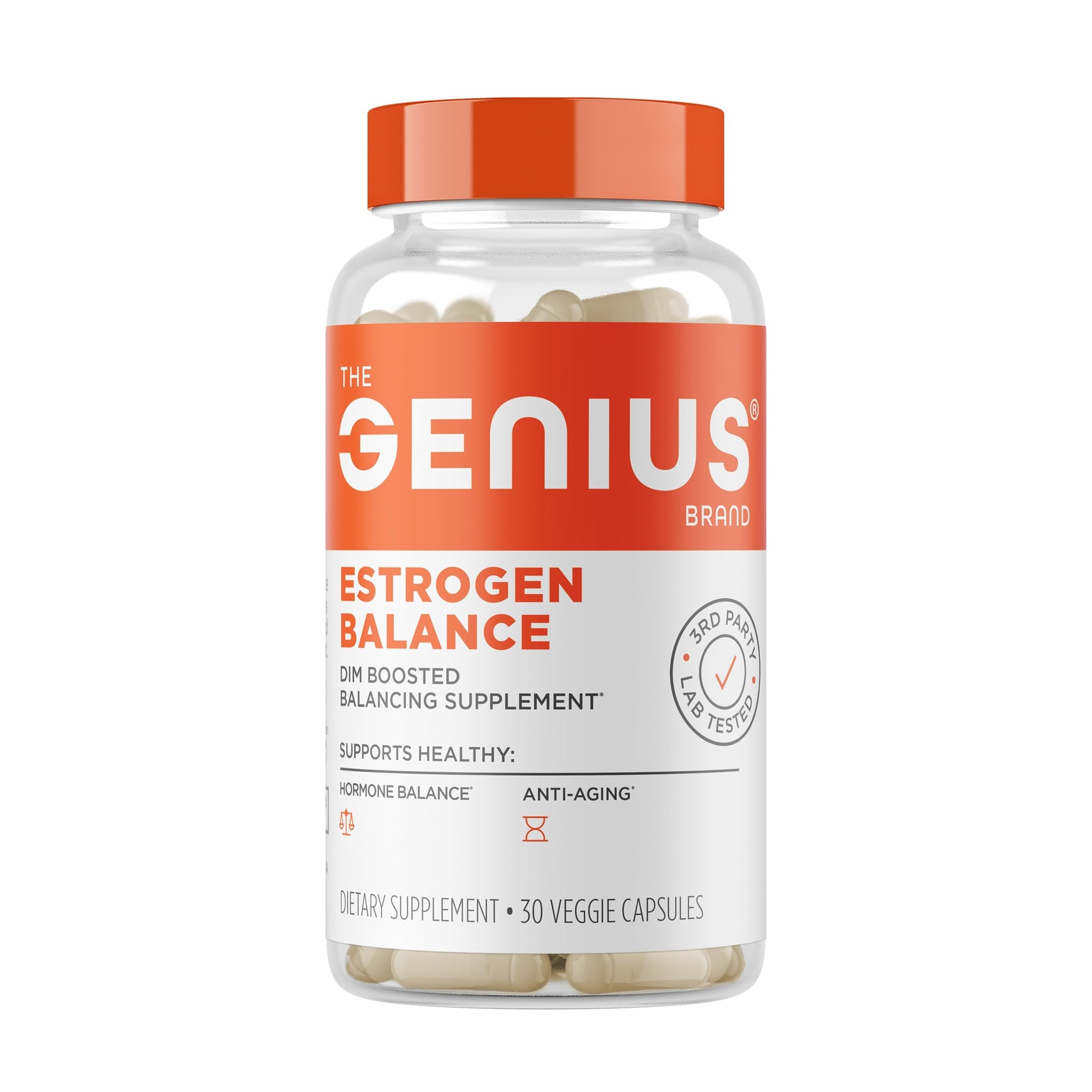 Genius Estrogen Balance, Dim Supplement - Blocker for Men & Women - Hormones, Hormonal Acne & Menopause - Aromatase Inhibitor with Grape Seed Extract & BioPerine - 30 Capsules The Genius Brand buy supplements canada