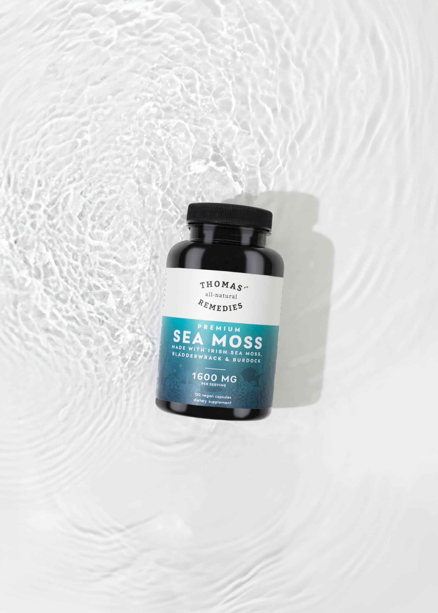 Thomas' all-natural Remedies Irish Sea Moss Capsules, Sea Moss with Bladderwrack & Burdock Root Organic for Gut Health, Digestion, Energy & Immune Support, 120 Seamoss Pills Thomas' all-natural Remedies buy supplements canada