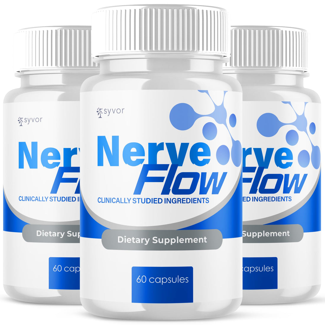 (3 Pack) Nerve Flow Capsules, Official Nerve Flow Pills Made with All Natural Ingredients, Maximum Strength NerveFlow Sciatic Support Supplement with Advanced Vitamins for Women & Men (180 Capsules) Syvor buy supplements canada