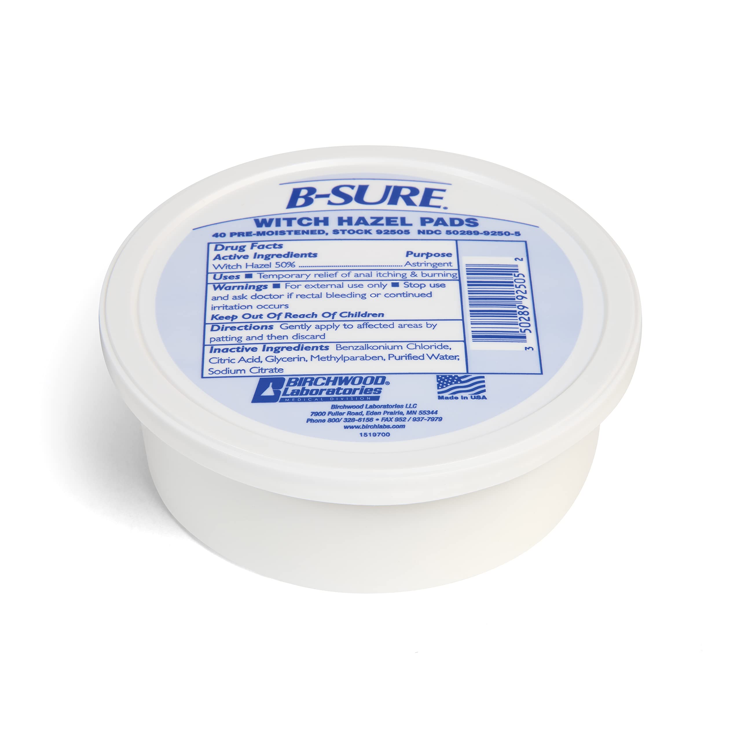 B-Sure Pre-Moistened Witch Hazel Pads, 40 Count B-Sure buy supplements canada