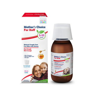 Mother’s Choice for Koff, for Dry and Wet Cough, Natural Cough Care for Kids with Honey, 125 ml PHARMARIS HEALTHY KIDZ MOTHER'S CHOICE buy supplements canada