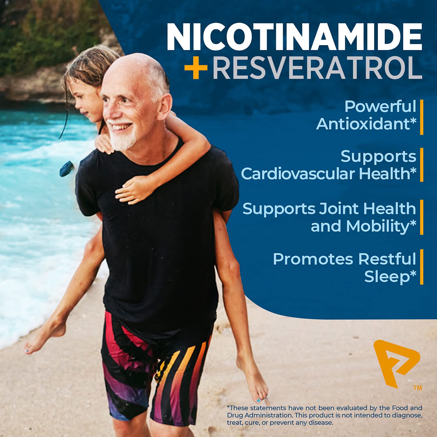 Nicotinamide 500 mg with Resveratrol 100 mg 120 Veggie Capsules - Non-GMO Vitamin B3, Supports Metabolic Health, NAD+, Skin Cell & Mitochondrial Energy Production. Made in USA for Men and Women Prime Formulas buy supplements canada