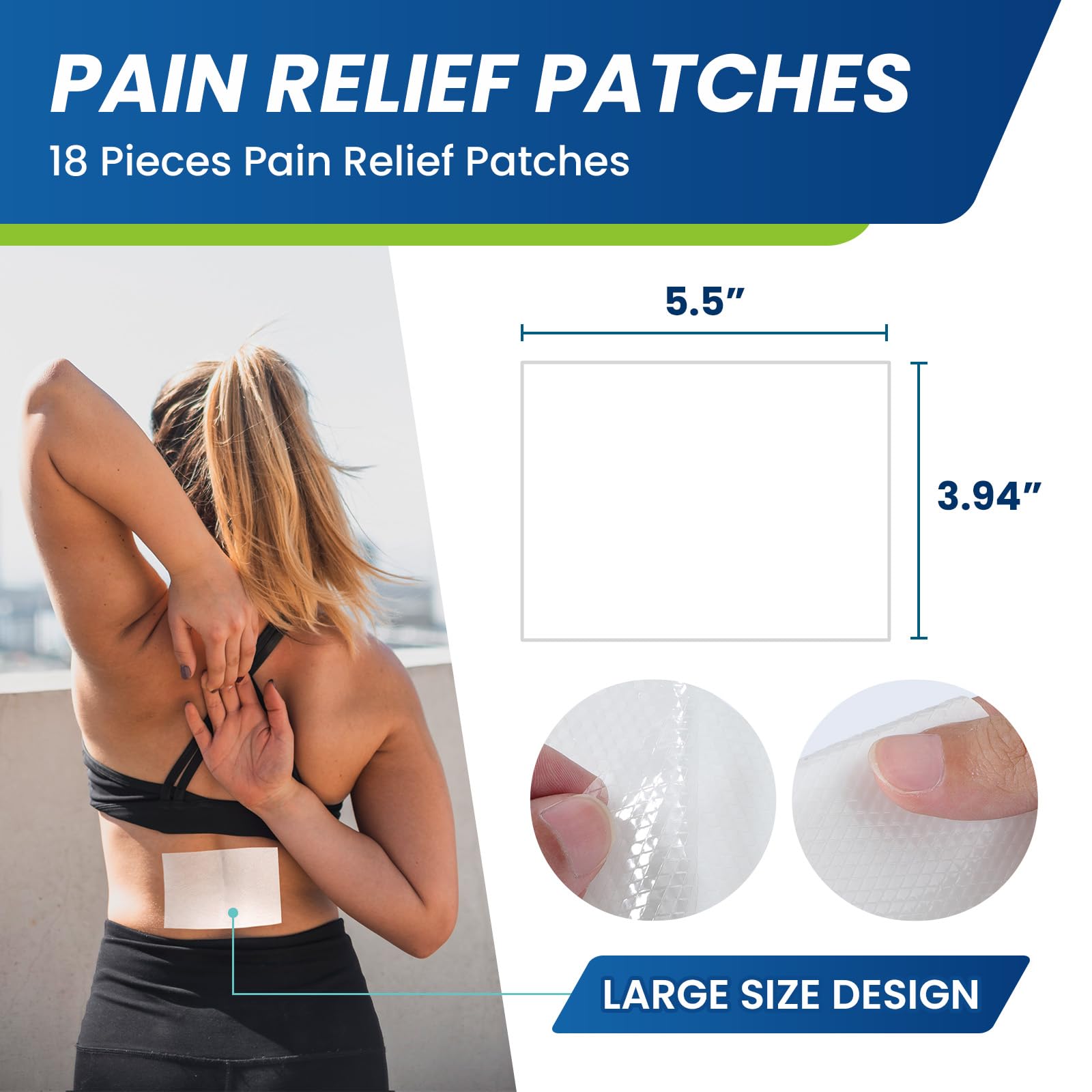 Sumifun Lidocaine Pain Relief Patches - Fast, Targeted Therapy Simple Backache, Soreness, Sprain, Joint Pain with Maximum Strength 4% Lidocaine and 1% Menthol (Large, Count, 25) Sumifun buy supplements canada