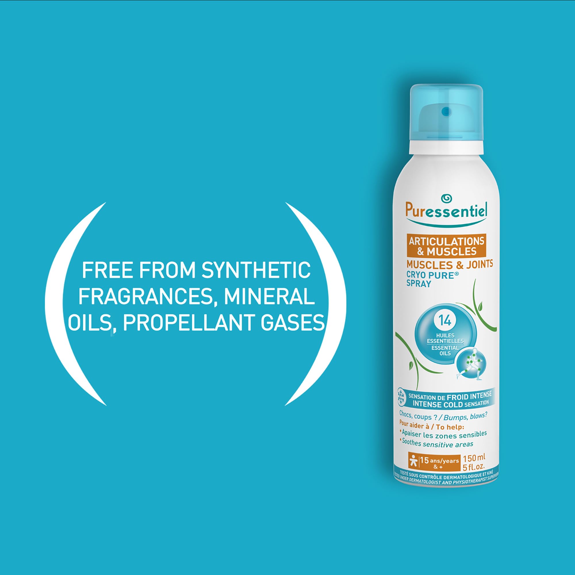 Puressentiel Muscles and Joints Cryo Pure Spray - Natural Menthol and Essential Oils Soothe Muscle Stiffness - Long Lasting Cooling Sensation - 5 oz Puressentiel buy supplements canada