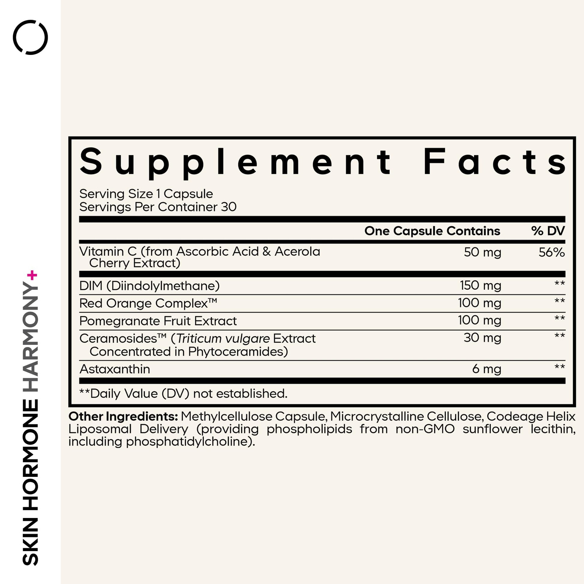 Codeage Skin Hormone Harmony+ Supplement – Skin Hair Support with Ceramosides, Red Orange Complex, Diindolylmethane, Astaxanthin, Vitamin C Ascorbic Acid, Liposomal Delivery – Non-GMO – 30 Capsules Codeage buy supplements canada