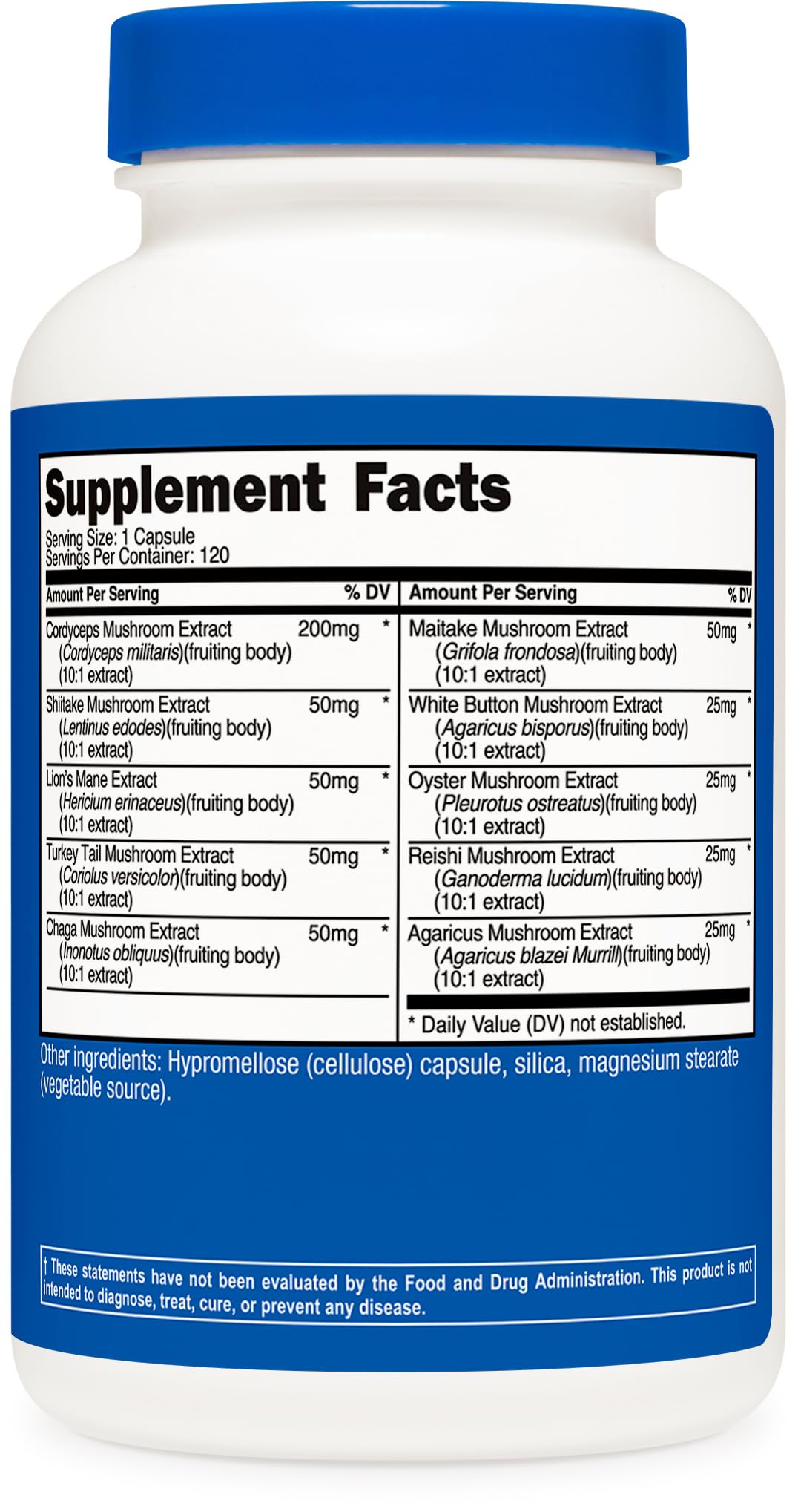 Nutricost Mushroom Complex Supplement, 120 Capsules - 10 Mushroom Blend (with Reishi, Maitake, Shiitake, Lion's Mane, and More) - Non-GMO and Gluten Free Nutricost buy supplements canada