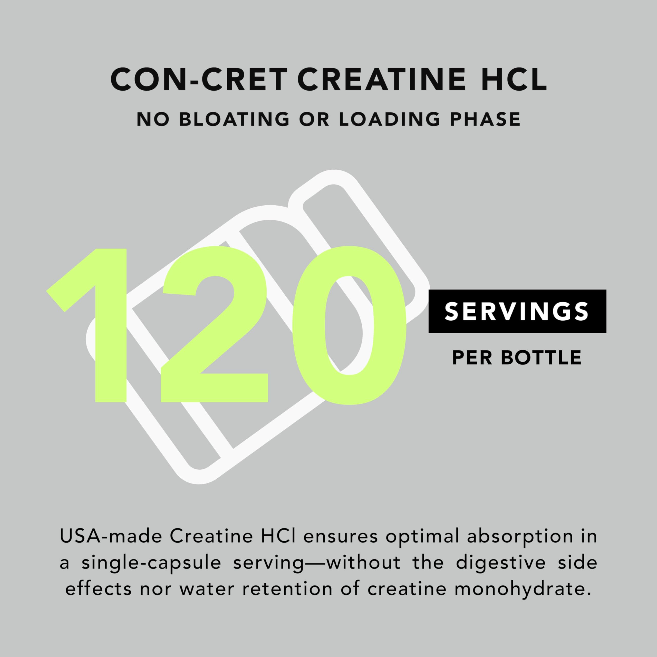 AMANDEAN Creatine HCl Pills. American Made CON-CRET. 120 Capsules. 7X Concentrated vs Monohydrate Powder. No Bloat. Muscle, Energy, Cognitive, Recovery Support for Men & Women. Gluten Free, Non-GMO. AMANDEAN buy supplements canada